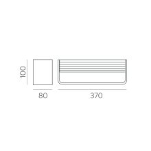 Icon Wall Lamp 16/3089-36 Technical Gold, LED 21W 2200lm, CRI90 CL.II, Integrated LED, Kelvin 2700K-3000K Slide Switch