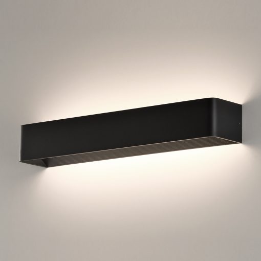 Icon Wall Lamp 16/3089-50 Textured Black, LED 32W 3162lm, CRI90 CL.II, Integrated LED, Kelvin 2700K-3000K Slide Switch
