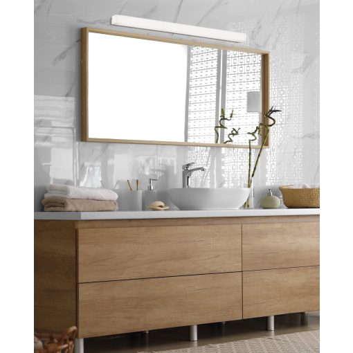 Box Wall Lamp 16/3200-90 Silver, LED 15W 4000K 1100lm, CRI90 CL.II IP44, Integrated LED