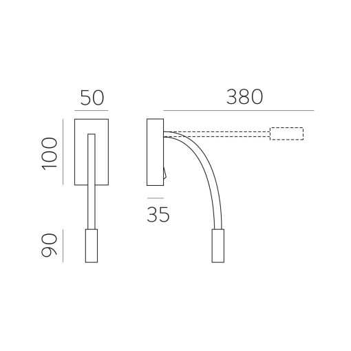 Cio Wall Lamp 16/3239 Textured White, LED 3W 3000K 285lm, CRI90 CL.I, Integrated LED, With switch, Adjustable