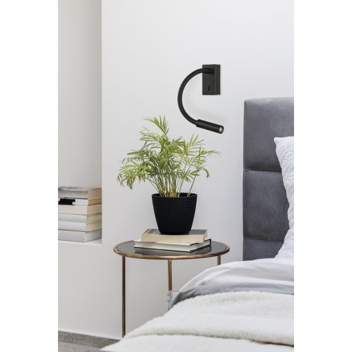 Cio Wall Lamp 16/3239 Textured Black, LED 3W 3000K 285lm, CRI90 CL.I, Integrated LED, With switch, Adjustable