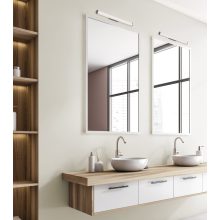 Ura Wall Lamp 16/3298-60 Opal/Chrome, LED 19W 1780lm, CRI90 CL.II IP44, Integrated LED, 3000K-4000K Slide Switch