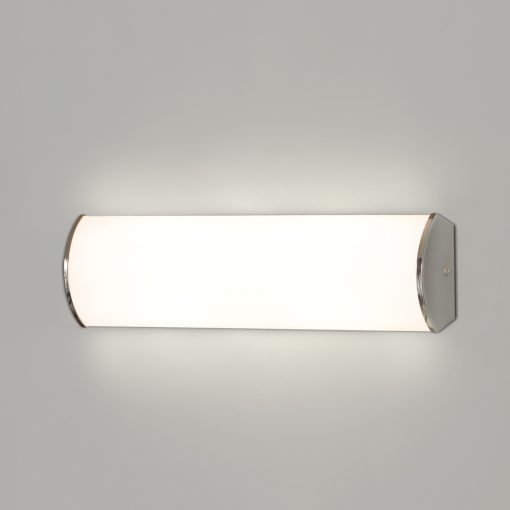 Aldo Wall Lamp 16/3432-35 Opal/Chrome, LED 11W 775lm, CRI90 CL.II IP44, Integrated LED, 3000K-4000K Slide Switch