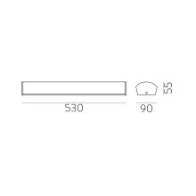 Aldo Wall Lamp 16/3432-53 Opal/Chrome, LED 18W 1300lm, CRI90 CL.II IP44, Integrated LED, 3000K-4000K Slide Switch