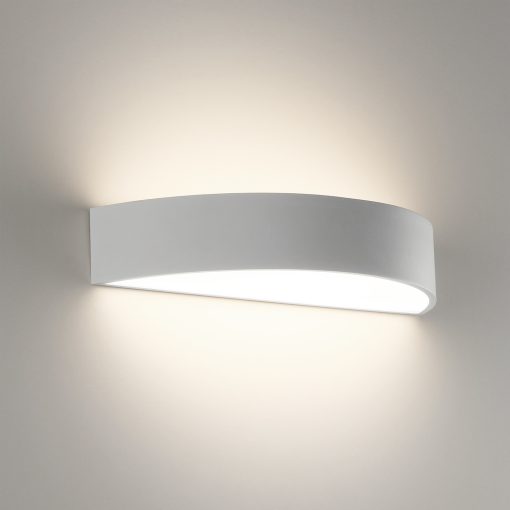 Isia Wall Lamp 16/3453-60 Textured White, LED 2x22W 4875lm, CRI90 CL.I, Integrated LED, Kelvin 3000K-4000K Slide Switch
