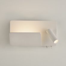 Laika Wall Lamp 16/3665 Textured White, LED 6W 2700K 600lm + 3W 2700K 315lm, CRI90 CL.I, Two switches, With USB, USB-C, Adjustable