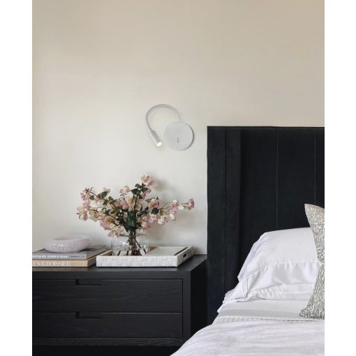 Lyon Wall Lamp 16/3699 Textured White, LED 3W 3000K 285lm, CRI90 CL.I, Integrated LED, With switch, Adjustable