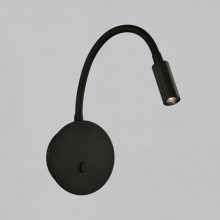 Lyon Wall Lamp 16/3699 Textured Black, LED 3W 3000K 285lm, CRI90 CL.I, Integrated LED, With switch, Adjustable