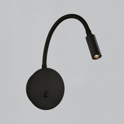 Lyon Wall Lamp 16/3699 Textured Black, LED 3W 3000K 285lm, CRI90 CL.I, Integrated LED, With switch, Adjustable
