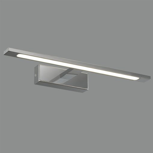 Menorca Wall Lamp 16/3730-45 Chrome, LED 12W 1480lm, CRI90 CL.II IP44, Integrated LED, 3000K-4000K Slide Switch