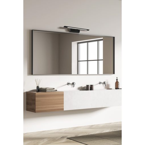 Menorca Wall Lamp 16/3730-45 Chrome, LED 12W 1480lm, CRI90 CL.II IP44, Integrated LED, 3000K-4000K Slide Switch