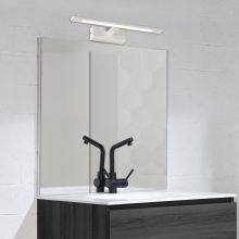 Menorca Wall Lamp 16/3730-45 Textured White, LED 12W 1480lm, CRI90 CL.II IP44, Integrated LED, 3000K-4000K Slide Switch