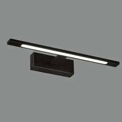   Menorca Wall Lamp 16/3730-45 Textured Black, LED 12W 1480lm, CRI90 CL.II IP44, Integrated LED, 3000K-4000K Slide Switch