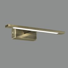 Menorca Wall Lamp 16/3730-45 Antique Brass, LED 12W 1480lm, CRI90 CL.II IP44, Integrated LED, 3000K-4000K Slide Switch