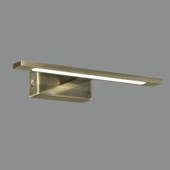   Menorca Wall Lamp 16/3730-45 Antique Brass, LED 12W 1480lm, CRI90 CL.II IP44, Integrated LED, 3000K-4000K Slide Switch
