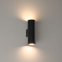 Zoom Wall Lamp 16/3764-18 Textured Black, LED GU10 2x8W, CL.I