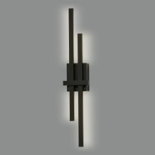 Shadow Wall Lamp 16/3796-54 Textured Black, LED 2x6W 760lm, CRI90 CL.I, Integrated LED, Kelvin 2700K-3000K Slide Switch