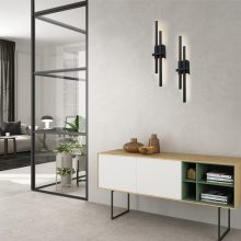 Shadow Wall Lamp 16/3796-54 Textured Black, LED 2x6W 760lm, CRI90 CL.I, Integrated LED, Kelvin 2700K-3000K Slide Switch
