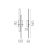   Shadow Wall Lamp 16/3796-54 Technical Gold, LED 2x6W 760lm, CRI90 CL.I, Integrated LED, Kelvin 2700K-3000K Slide Switch