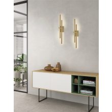 Shadow Wall Lamp 16/3796-54 Technical Gold, LED 2x6W 760lm, CRI90 CL.I, Integrated LED, Kelvin 2700K-3000K Slide Switch