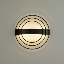 Ringo Wall Lamp 16/3813 Textured Black, LED 13W 808lm, CRI90 CL.I, Integrated LED, Kelvin 2700K-3000K Slide Switch