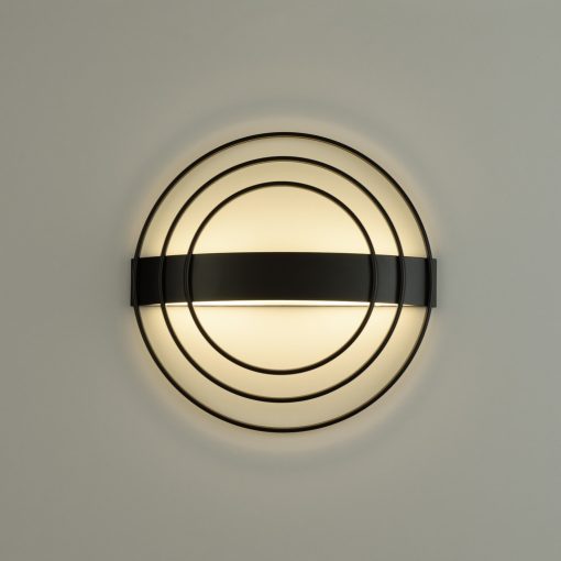 Ringo Wall Lamp 16/3813 Textured Black, LED 13W 808lm, CRI90 CL.I, Integrated LED, Kelvin 2700K-3000K Slide Switch