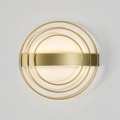   Ringo Wall Lamp 16/3813 Tech Gold, LED 13W 808lm, CRI90 CL.I, Integrated LED, Kelvin 2700K-3000K Slide Switch