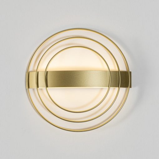 Ringo Wall Lamp 16/3813 Tech Gold, LED 13W 808lm, CRI90 CL.I, Integrated LED, Kelvin 2700K-3000K Slide Switch