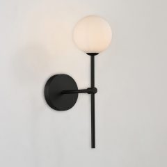   Doris Wall Lamp 16/3820 Opal/Textured Black, LED G9 7W, CL.II IP44