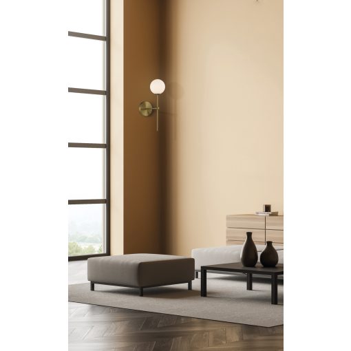 Doris Wall Lamp 16/3820 Antique Gold/Opal, LED G9 7W, CL.II IP44