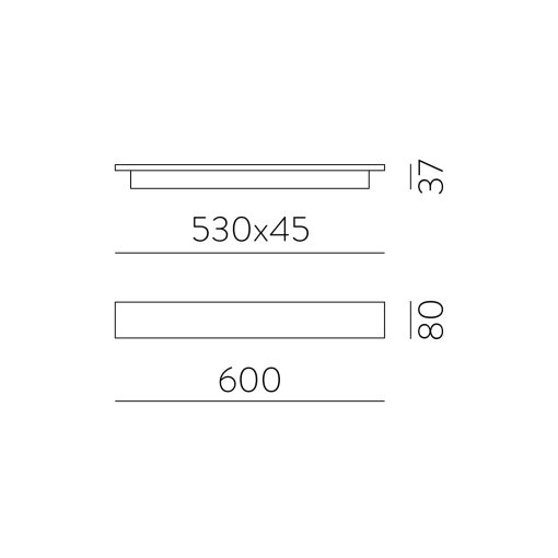 Fosca Wall Lamp 16/3833-60 Textured White, LED 18W 1800lm, CRI90 CL.I, Integrated LED, Kelvin 2700K-3000K Slide Switch