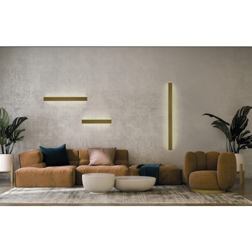 Fosca Wall Lamp 16/3833-60 Technical Gold, LED 18W 1800lm, CRI90 CL.I, Integrated LED, Kelvin 2700K-3000K Slide Switch
