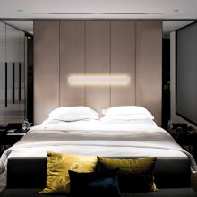 Fosca Air Cleaner Wall Lamp 16/3833-90 Textured White, LED 30W 3000K 1700lm + T5 UV-C 2x16W, CRI80 CL.I, Integrated LED, Remote control