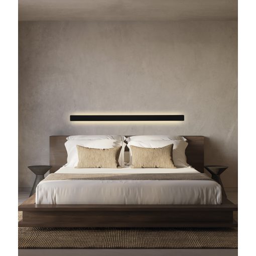 Fosca Wall Lamp 16/3833-90 Textured Black, LED 30W 2600lm, CRI90 CL.I, Integrated LED, Kelvin 2700K-3000K Slide Switch