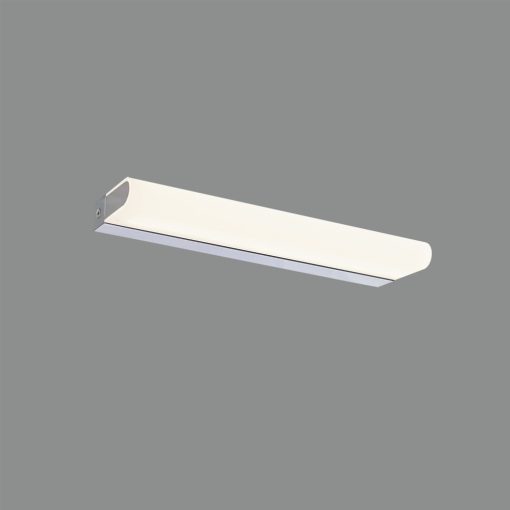 Tesla Wall Lamp 16/3834-35 Opal/Chrome, LED 13.6W 3000K 1100lm, CRI90 CL.II IP44, Integrated LED