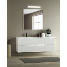 Tesla Wall Lamp 16/3834-35 Opal/Chrome, LED 13.6W 3000K 1100lm, CRI90 CL.II IP44, Integrated LED