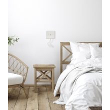 Calma Wall Lamp 16/3836 Textured White, LED 6W 3000K 630lm + 3W 3000K 285lm, CRI90 CL.I, Two switches, With USB, USB-C, Adjustable
