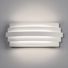 Luxur Wall Lamp 16/3840-30 Textured White, LED 20W 1200lm, CRI90 CL.I, Integrated LED, Kelvin 2700K-3000K Slide Switch