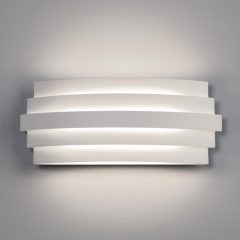   Luxur Wall Lamp 16/3840-30 Textured White, LED 20W 1200lm, CRI90 CL.I, Integrated LED, Kelvin 2700K-3000K Slide Switch