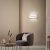   Luxur Wall Lamp 16/3840-30 Textured White, LED 20W 1200lm, CRI90 CL.I, Integrated LED, Kelvin 2700K-3000K Slide Switch