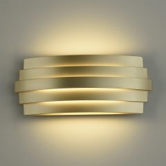   Luxur Wall Lamp 16/3840-30 Opal/Tech. Gold, LED 20W 1200lm, CRI90 CL.I, Integrated LED, Kelvin 2700K-3000K Slide Switch