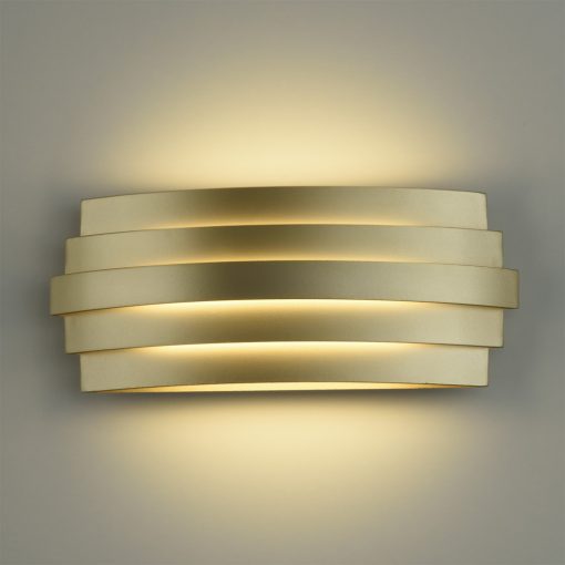 Luxur Wall Lamp 16/3840-30 Opal/Tech. Gold, LED 20W 1200lm, CRI90 CL.I, Integrated LED, Kelvin 2700K-3000K Slide Switch
