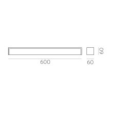 Tavi Wall Lamp 16/3850-60 Chrome, LED 18W 3000K 1500lm, CRI90 CL.II IP44, Integrated LED
