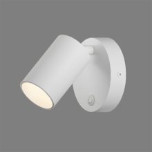 Gina Wall Lamp 16/3874 Textured White, LED GU10 8W, CL.II, With switch, Adjustable