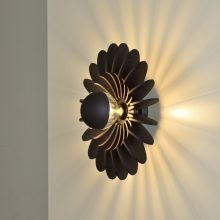 Rosa Del Desierto Wall Lamp 16/3912-45 Black, LED E27 15W, CL.I, MULTI-PACK