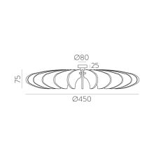 Rosa Del Desierto Wall Lamp 16/3912-45 Black, LED E27 15W, CL.I, MULTI-PACK