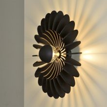 Rosa Del Desierto Wall Lamp 16/3912-60 Black, LED E27 15W, CL.I, MULTI-PACK