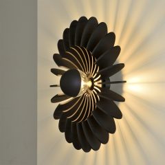   Rosa Del Desierto Wall Lamp 16/3912-60 Black, LED E27 15W, CL.I, MULTI-PACK