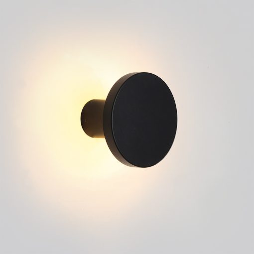 Corvus Wall Lamp 16/3945-Ø55 Textured Black, LED 7.5W 3000K 675lm, CRI90 CL.I IP54, Integrated LED