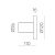  Corvus Wall Lamp 16/3945-Ø55 Textured Black, LED 7.5W 3000K 675lm, CRI90 CL.I IP54, Integrated LED